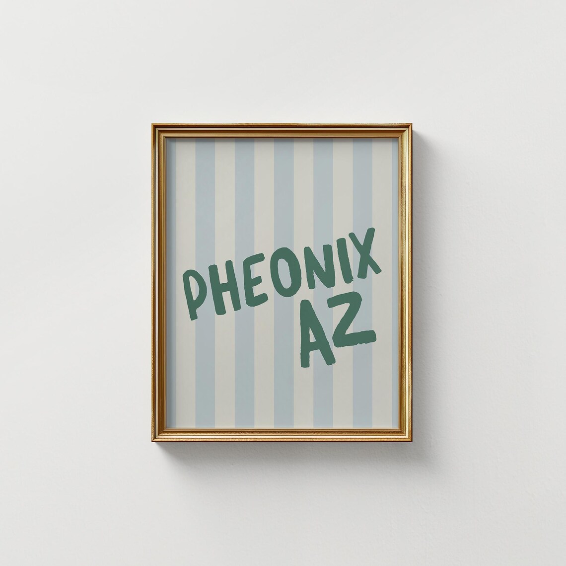 Phoenix Az City Name Vertical Illustration Print - Image 4