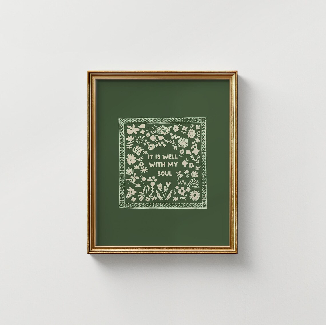 It Is Well With My Soul Vintage Art Print - Image 5