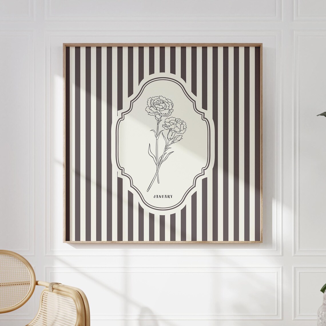 January Carnation - Personalized Floral Print - Image 5