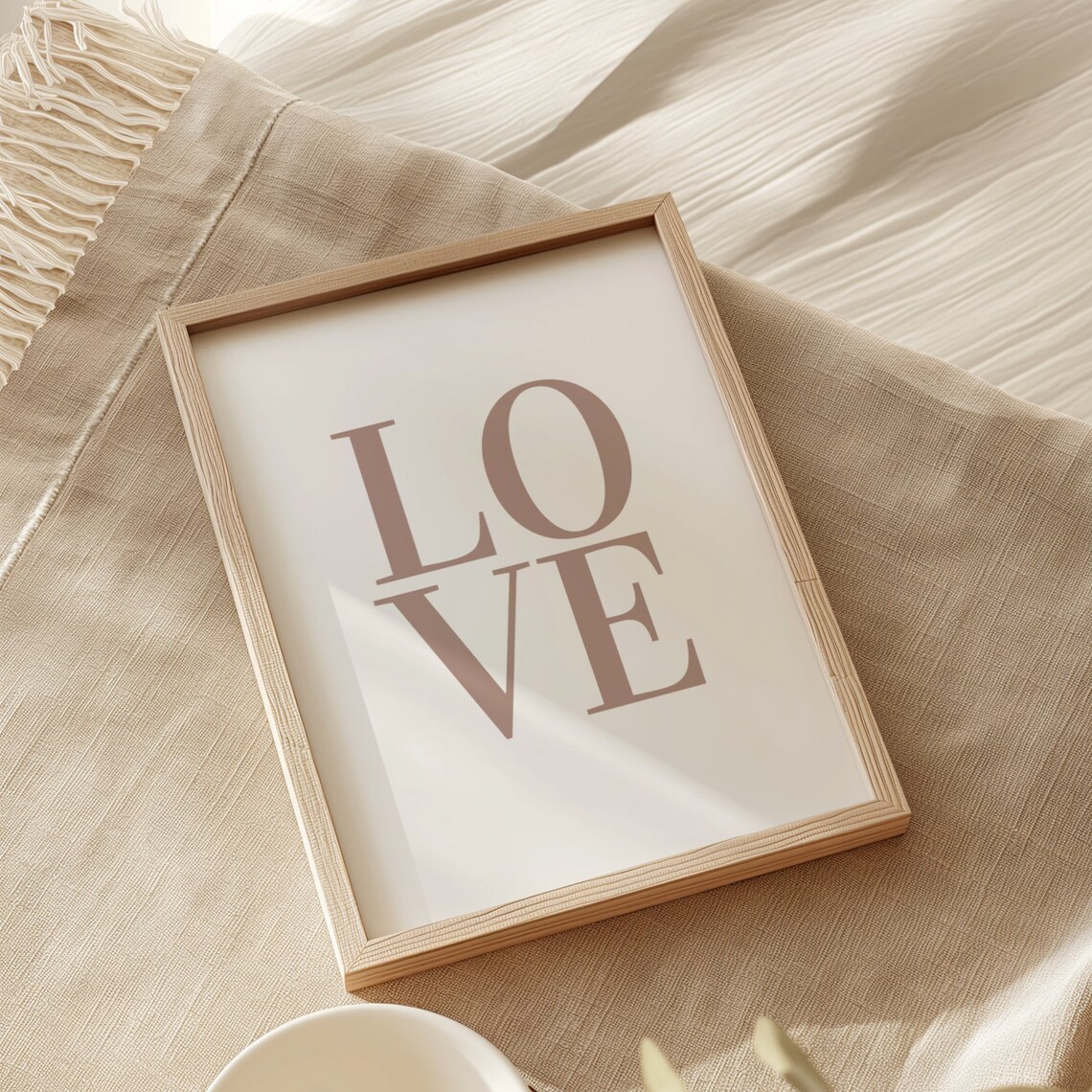 Love Love Minimalist Art Print, Wedding Gift - Image 2