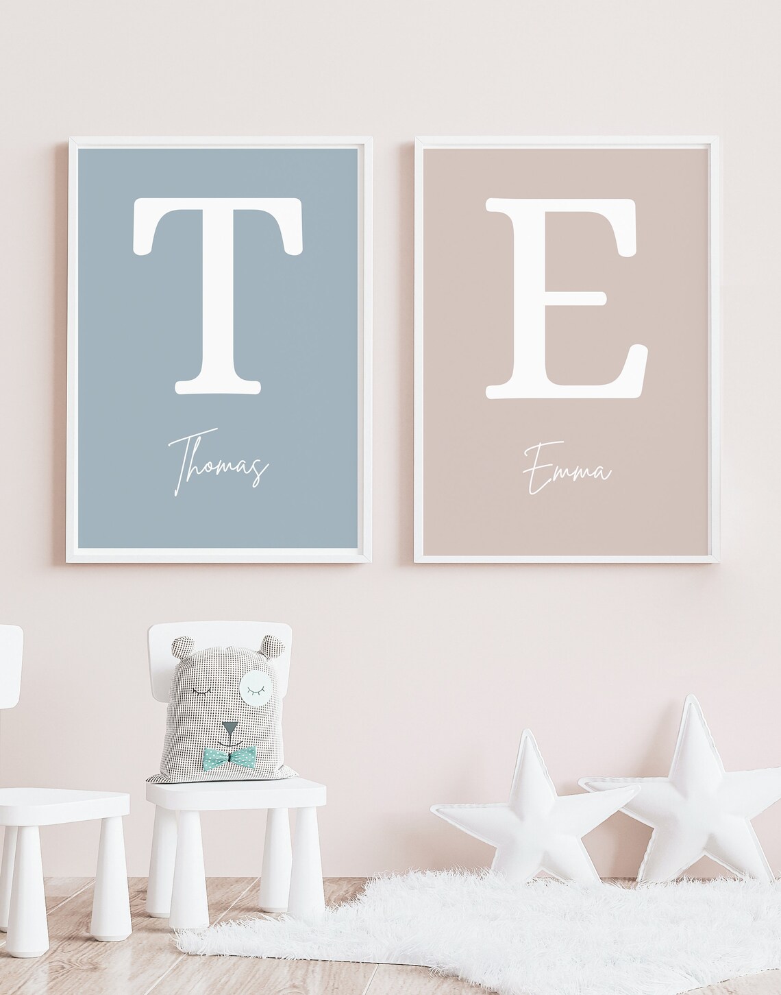 Personalised Initial Print, Nursery Room Decor - Image 4