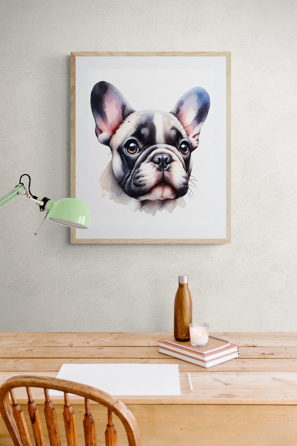 French Bulldog Painting Watercolor Watercolour Home Decor Dog Print Pet Lover Gift Dog Lover Wall Art Cute Dog Art Dog Illustration - Image 4