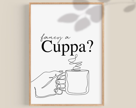 Tea Gifts Tea Print, Irish Sayings Kitchen Art
