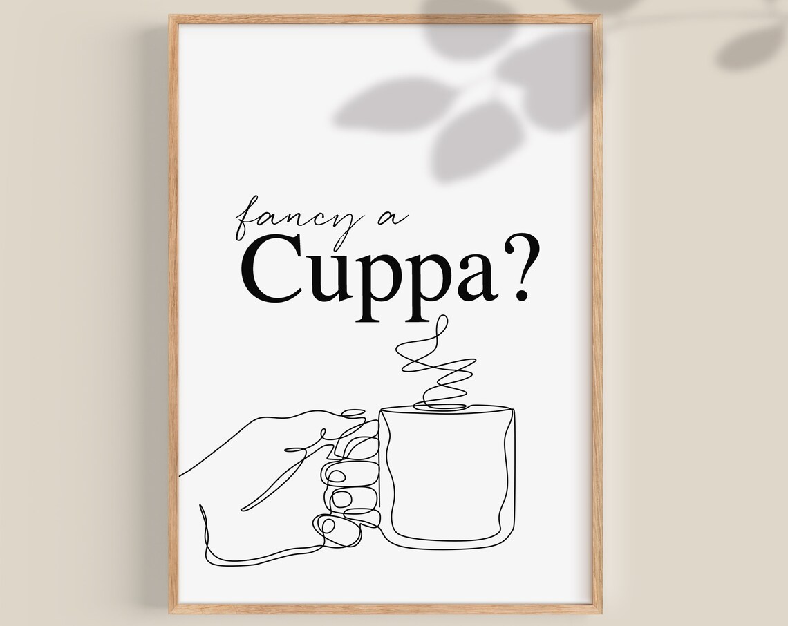 Tea Gifts Tea Print, Irish Sayings Kitchen Art