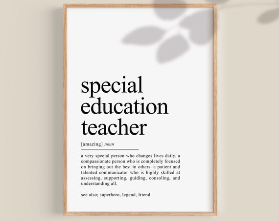 Special Education Teacher Definition Art Print