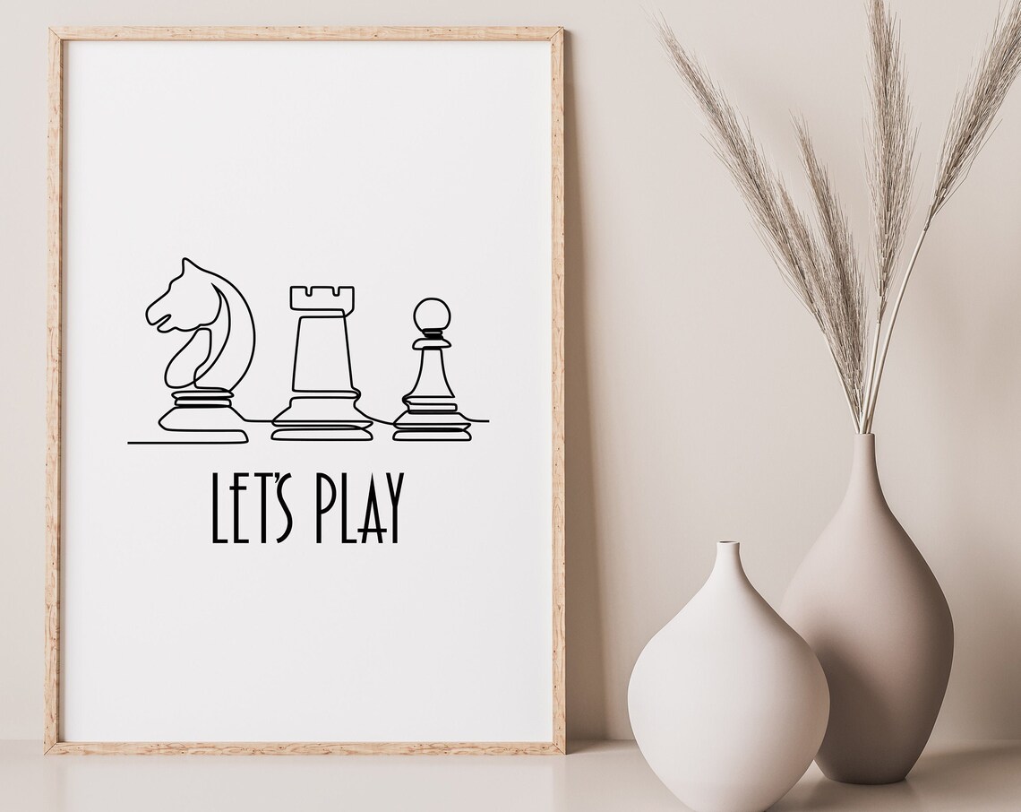 Chess Decor Poster, Chess Lover Gift Art Print - Image 2