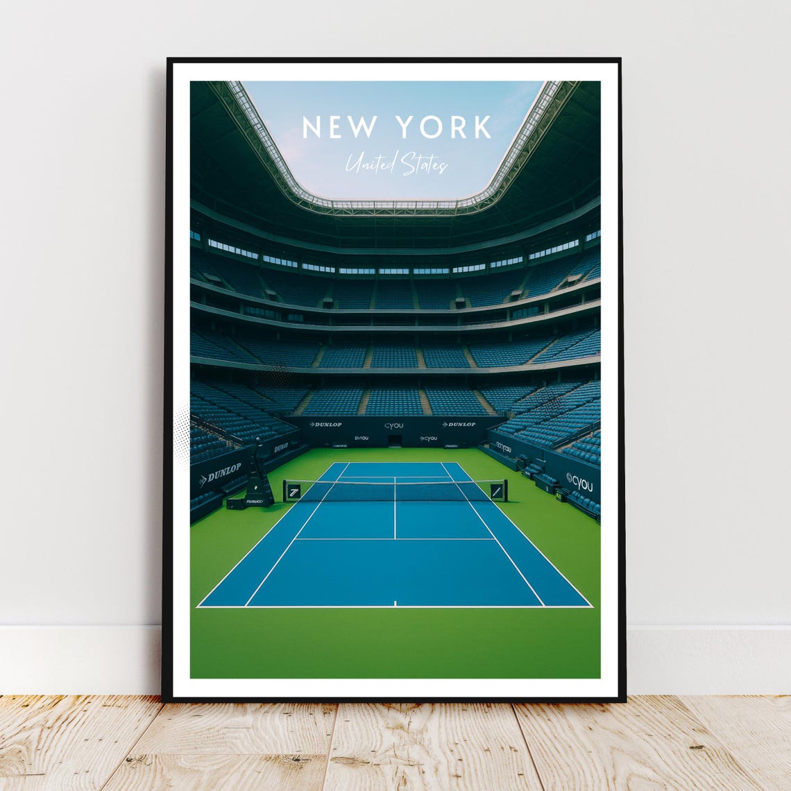Travel Wall Art Poster New York United States Usa America Sport Tennis Tournaments Grand Slam Modern Gift Print