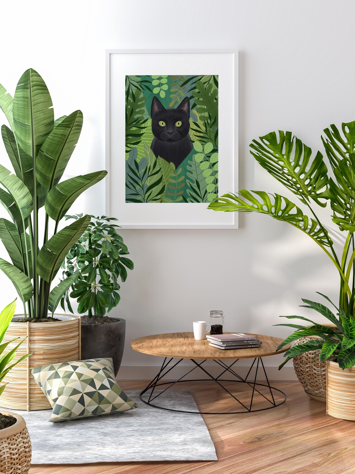 Black Cat Painting, Cat Lover Gift - Image 2