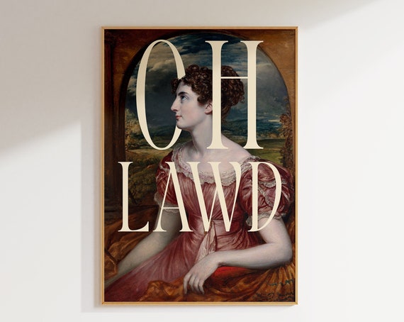 Oh Lawd Feminist Funny Quote Wall Poster Print