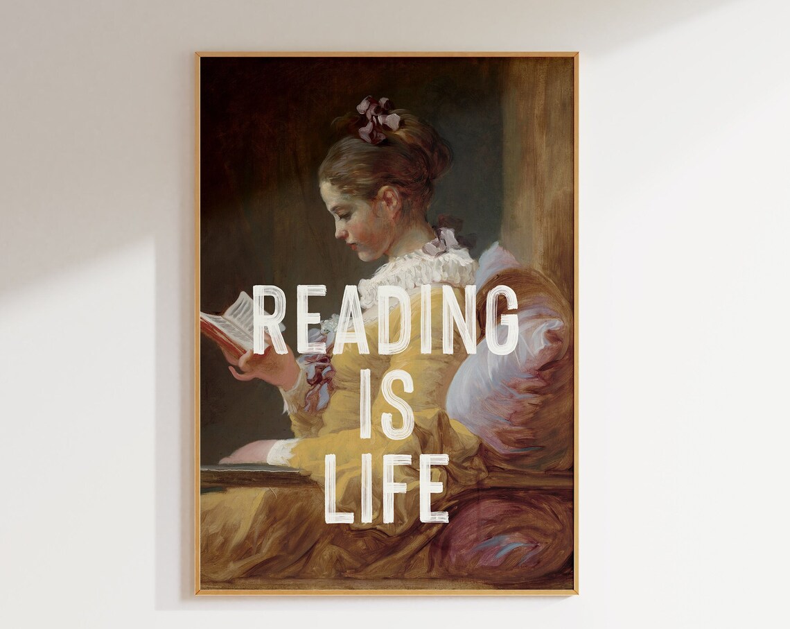 Reading Poster, Funny Quote Art Print for Book Lovers - Image 3