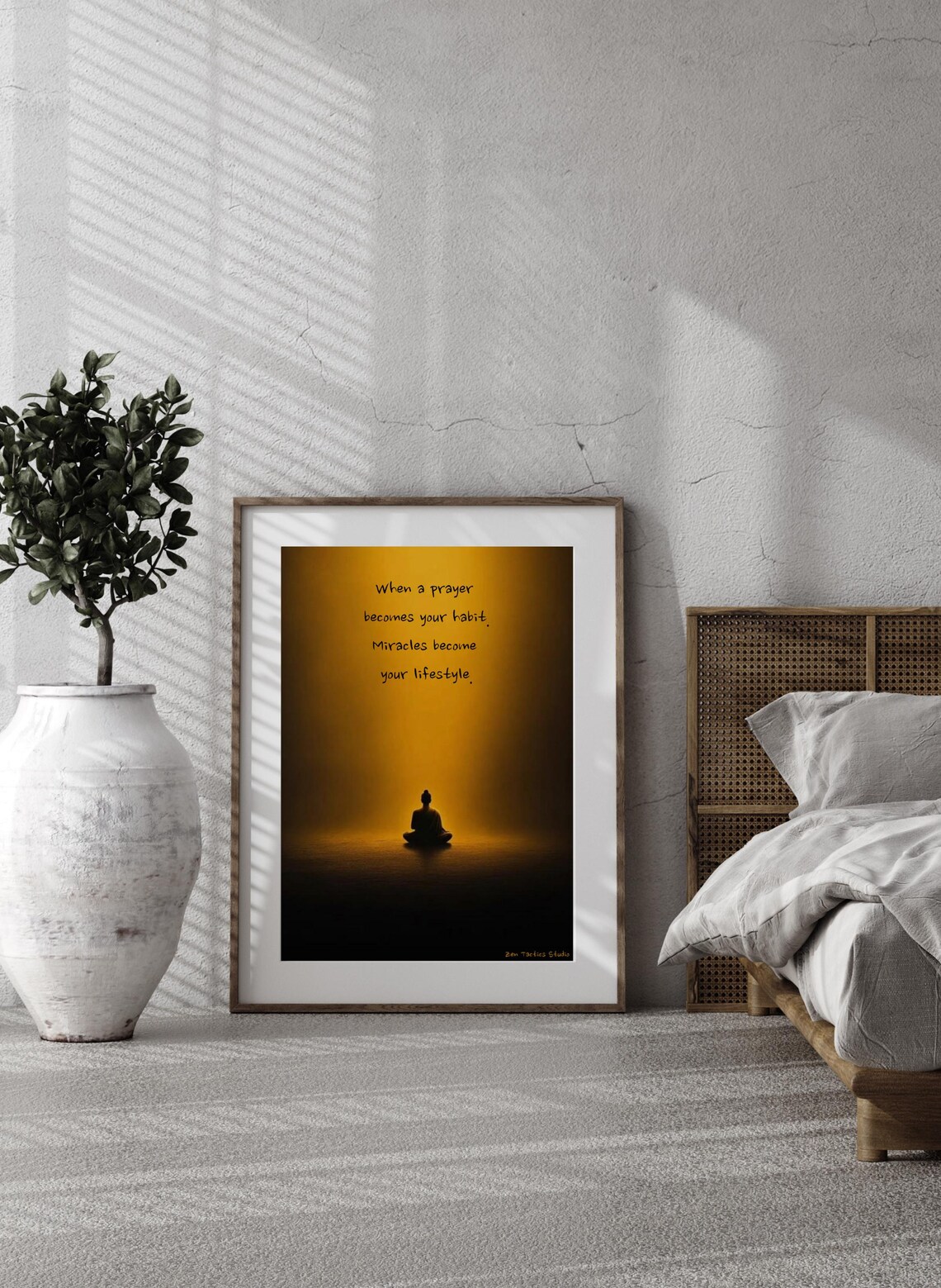 When Prayer Becomes Habit Miracles Lifestyle Meditation Quote Poster