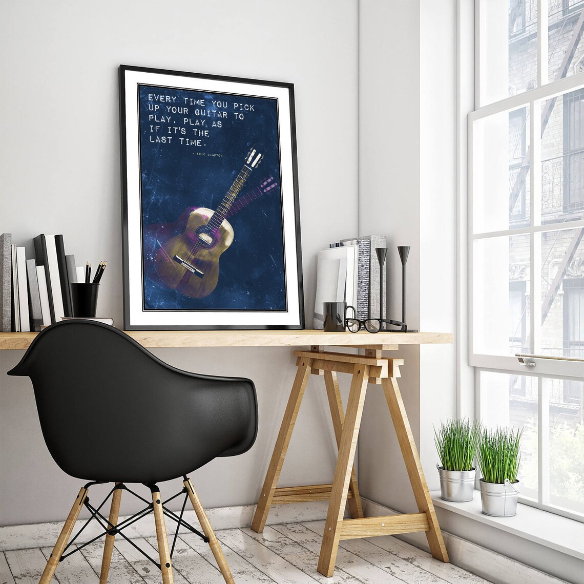 Guitar Motivational Poster, Inspirational Music Art Print - Image 3
