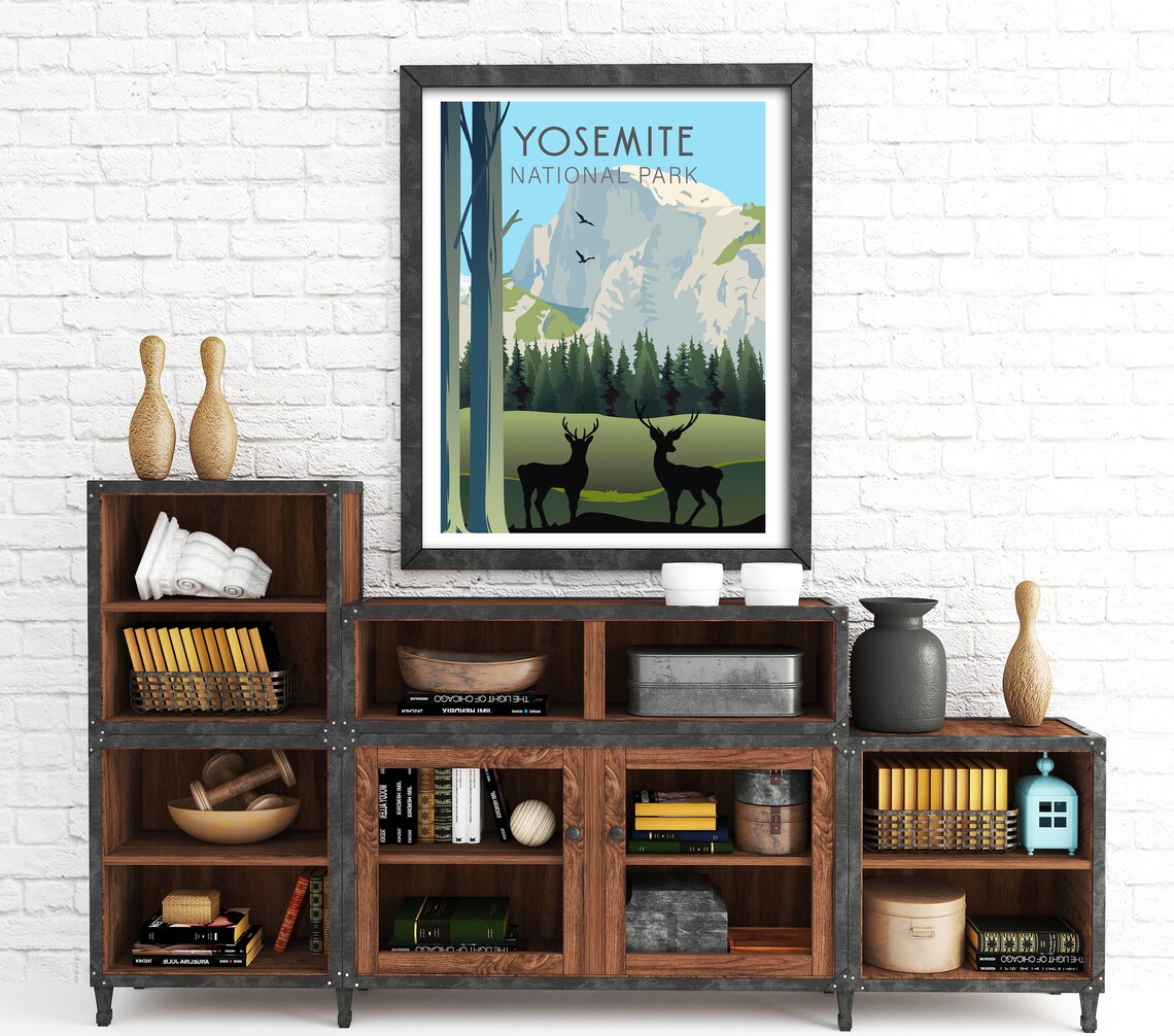 Yosemite National Park Travel Poster, Wall Art Print - Image 2