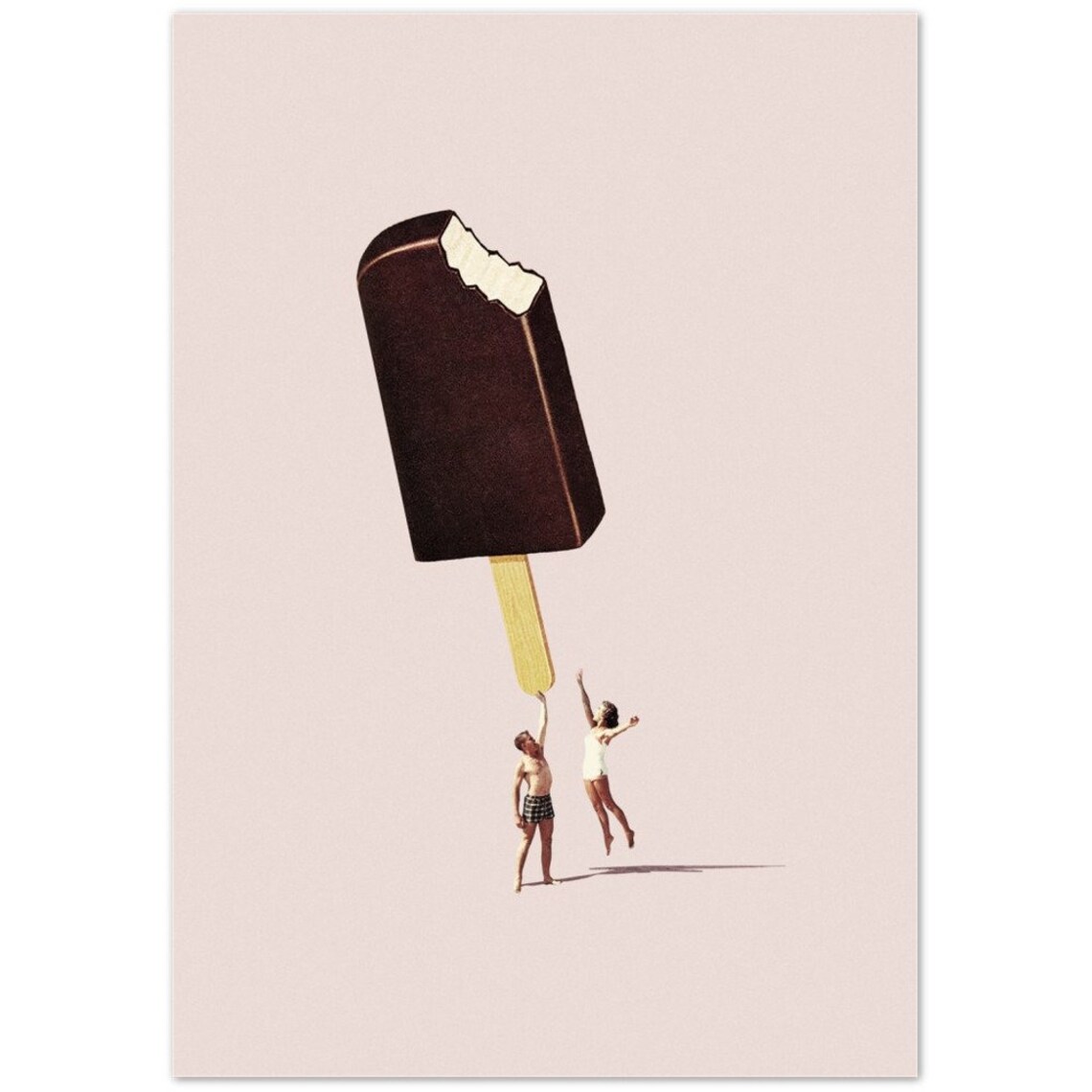 You Treat Me Well Ice Cream Collage Art Print - Image 2