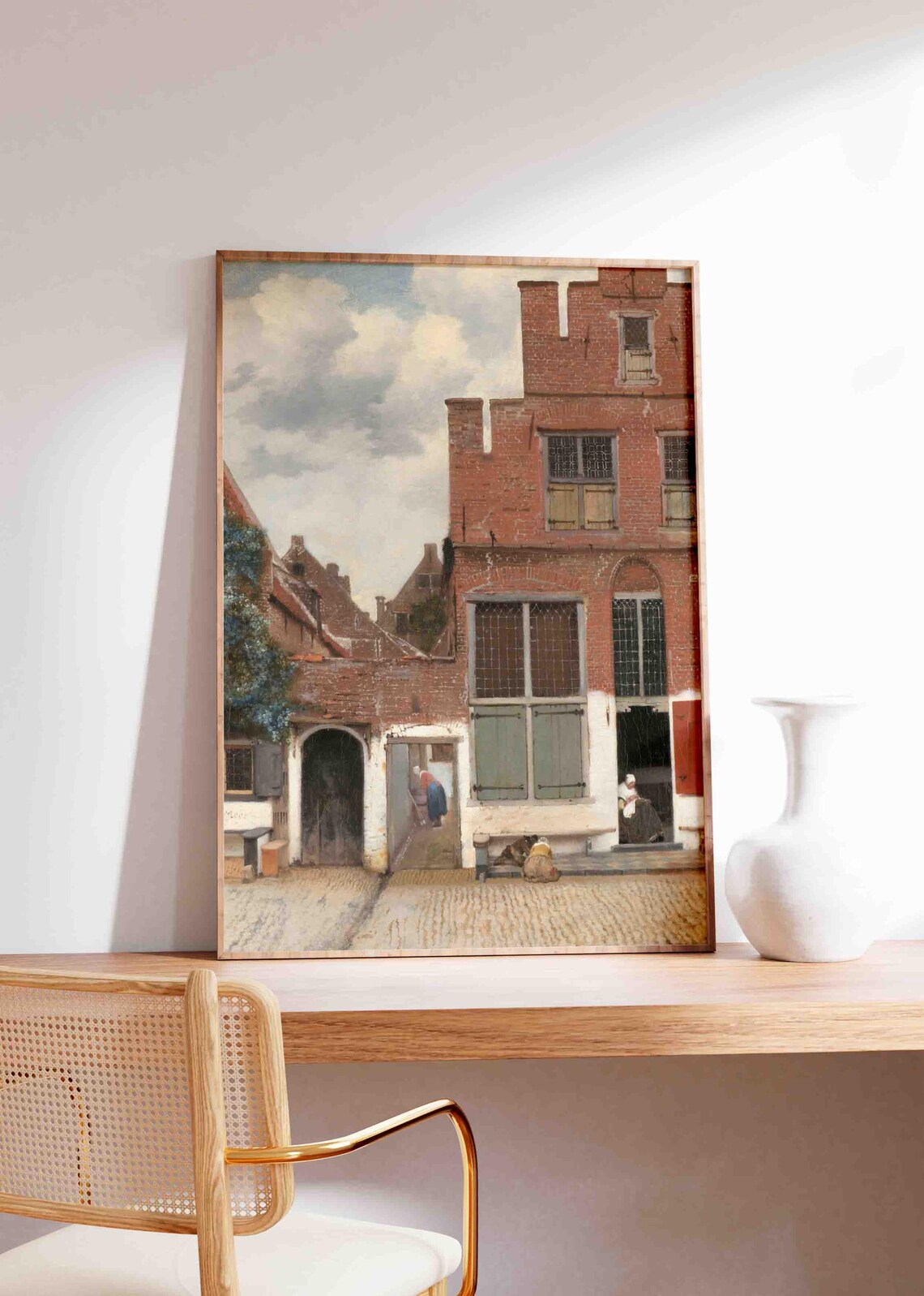 Vermeer The Little Street Dutch Brick House Old Master Art Poster - Image 3