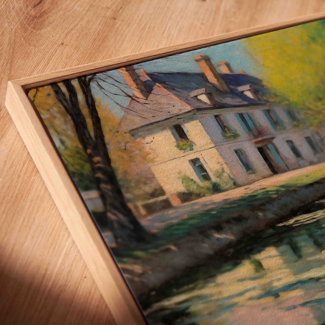 River Cottage Painting Wall Art Summer Country Art Poster Wa64 - Image 3