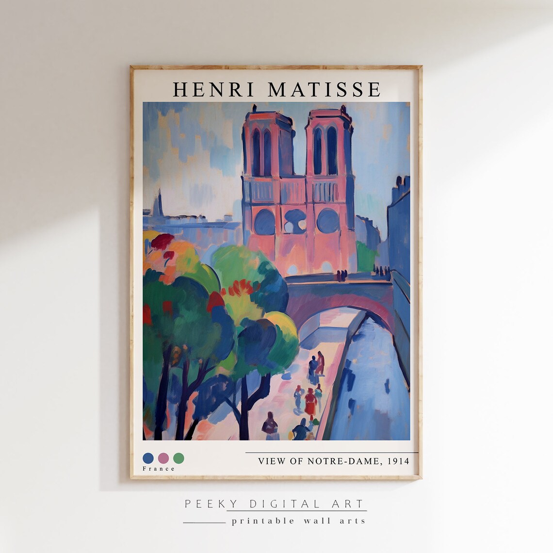 Henri Matisse View Of Notre Dame 1914 Paris Fauvist Art Poster - Image 2
