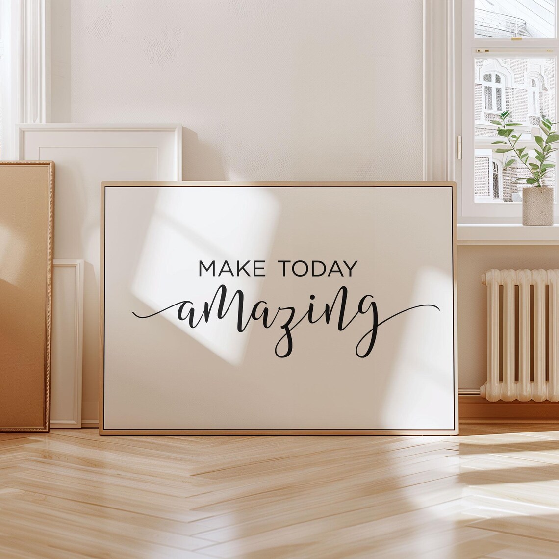Make Today Amazing Uplifting Hand Lettered Daily Quote Poster - Image 2