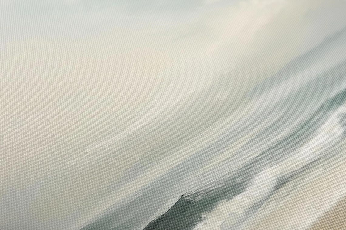 Calm Minimalist Seascape Gentle Ocean Waves Neutral Coastal Print - Image 4