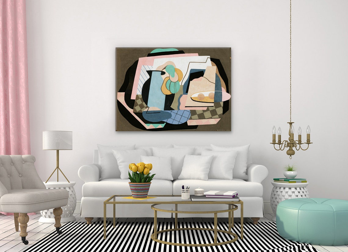 Georges Valmier Nature Morte 1926 Blue Jug Cubist Still Life Art Print - Image 2