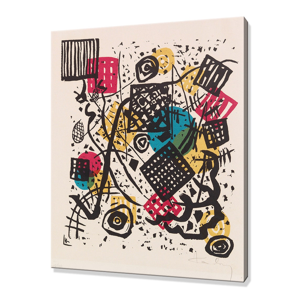 Wassily Kandinsky Kleine Welten V Small Worlds 1922 Classic Design Abstract Decor Reproduction Print Wall Art