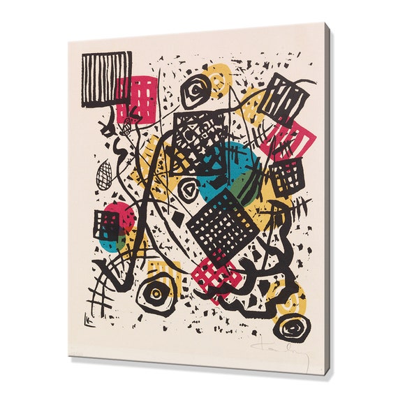 Wassily Kandinsky Kleine Welten V Small Worlds 1922 Classic Design Abstract Decor Reproduction Print Wall Art
