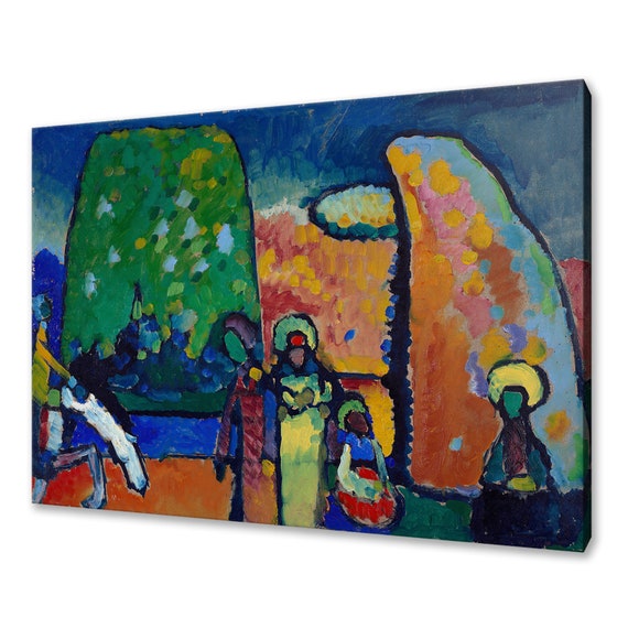 Wassily Kandinsky Study On Improvisation No2 Funeral March1909 Classic Design Abstract Decor Reproduction Print Wall Art Picture