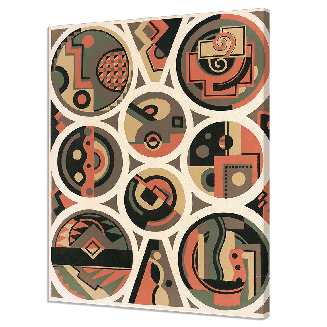 Georges Valmier Decors Et Couleurs Pl 12 1930 Circles Art Deco Print