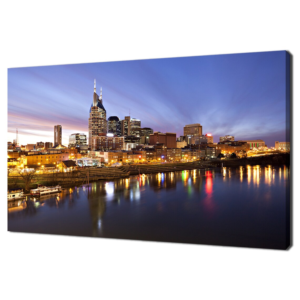Nashville Skyline at Sunset, Modern Travel Poster