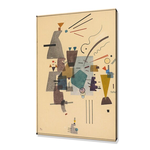 Wassily Kandinsky Warmed Cool 1924 Geometric Abstract Art Print