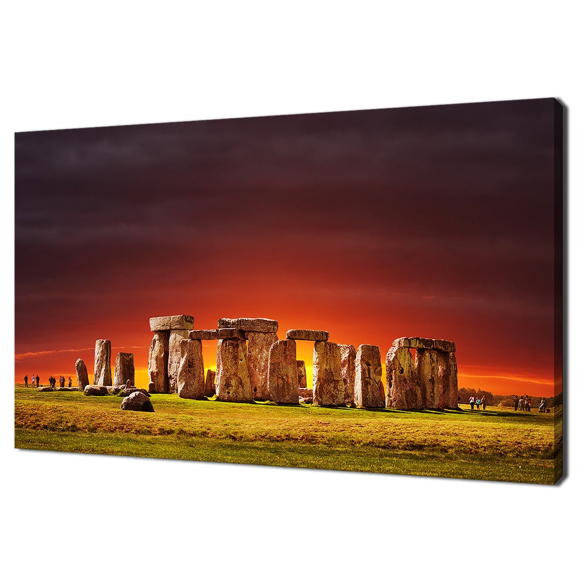 Historical Monument Stonehenge At Dark Sunset Modern Design Home Decor Print Wall Art Picture