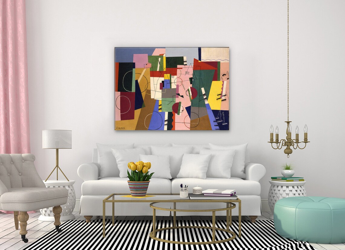 Georges Valmier Landscape 1920 Abstract Art Print - Image 2