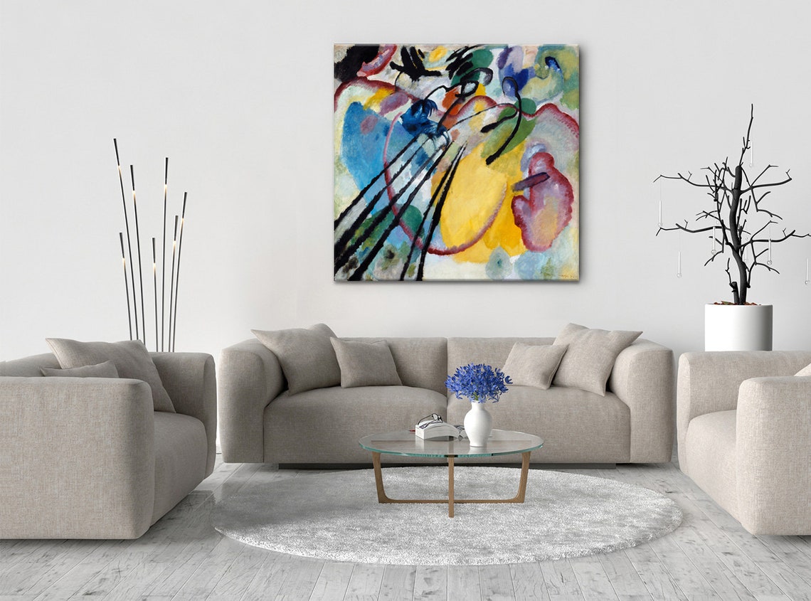 Wassily Kandinsky Improvisation 26 Rowing 1912 Modern Classic Design Abstract Decor Reproduction Print Wall Art Picture - Image 2