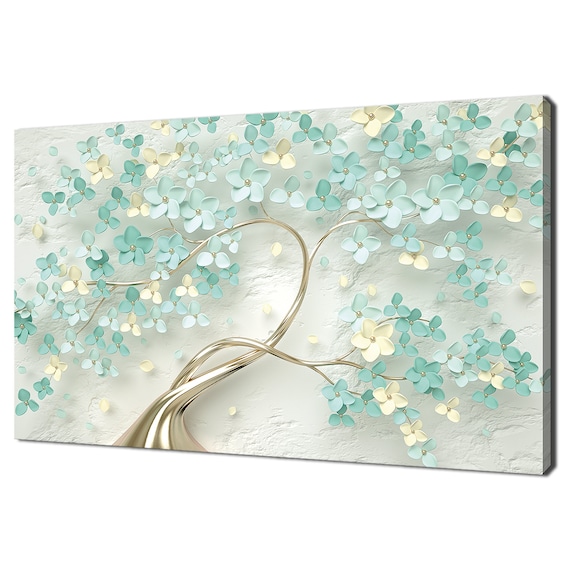 Abstract Blossom Tree, Modern Home Wall Art Print