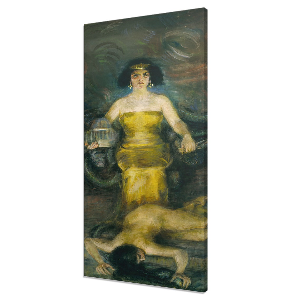 Babylon 1904 Alice Pike Barney Reproduction Vintage Portrait Painting Victorian Antique Female Portrait Fine Art Antique Fine Art