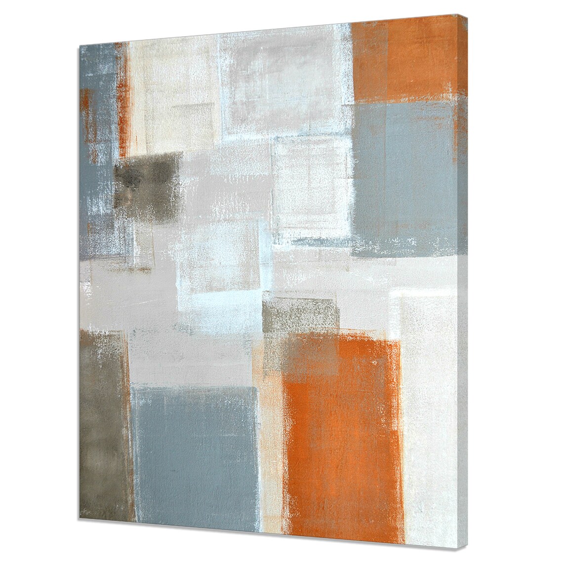 Beige And Grey Orange Abstract Art Painting Modern Design Home Decor Print Wall Art Picture