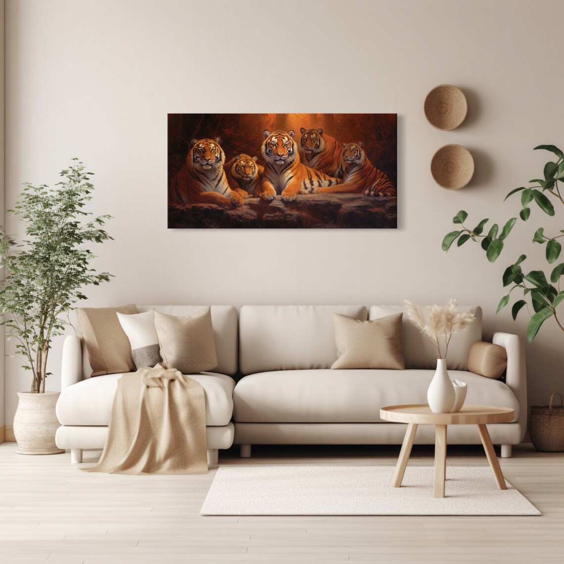Tigers Family Print Wild Cats Inspired Art Enchanting Animals Wall Art Wildlife Home Decor Majestic Animals Picture Print - Image 3