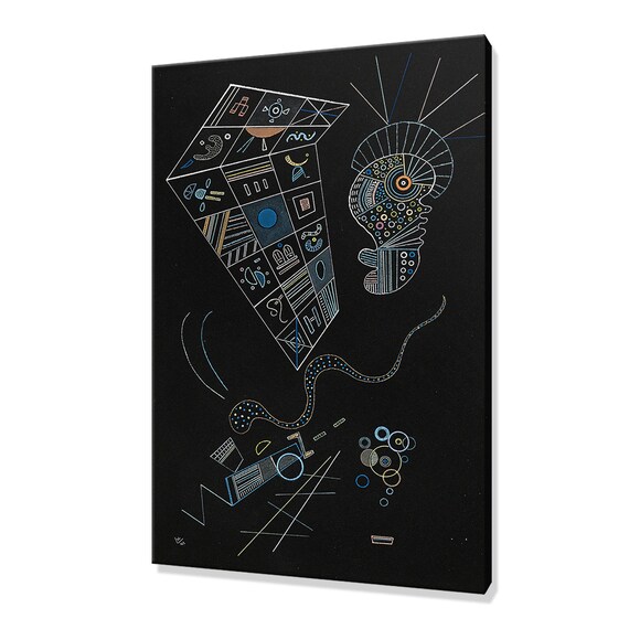 Kandinsky Ohne Titel 1941 Dark Geometric Abstract Line Art Poster
