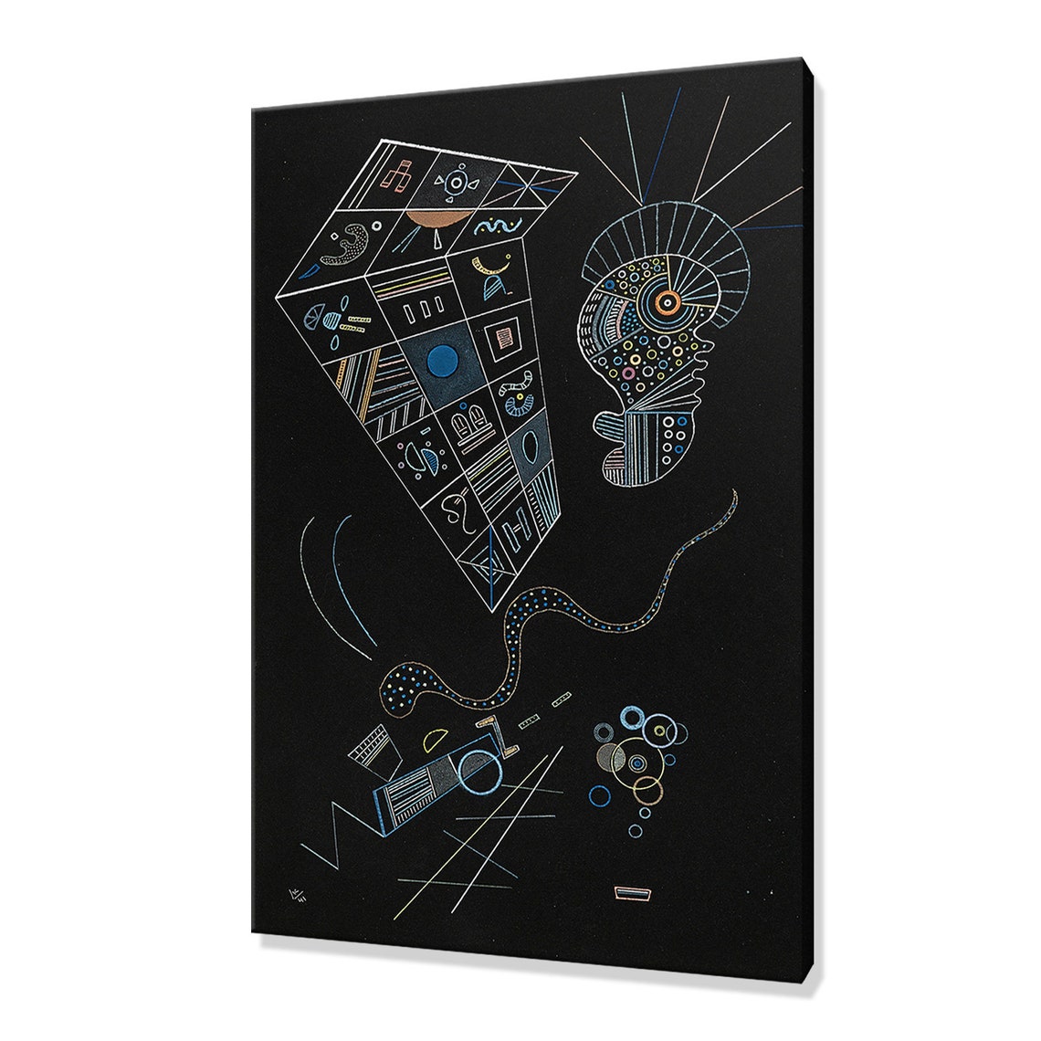 Wassily Kandinsky Ohne Titel 1941 Classic Design Abstract Decor Reproduction Print Wall Art