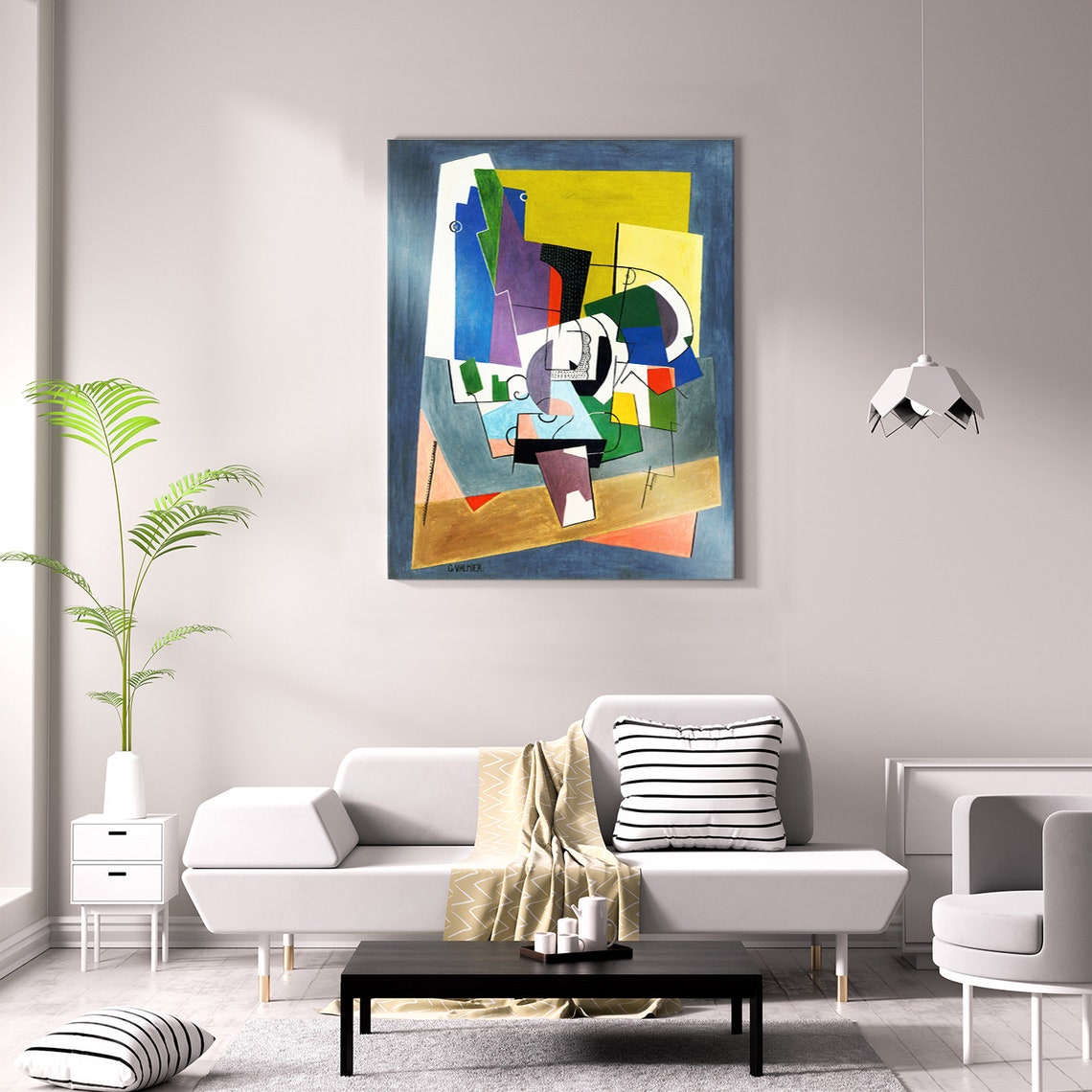 Georges Valmier The Composition 1921 Cubist Geometric Abstract Poster - Image 2