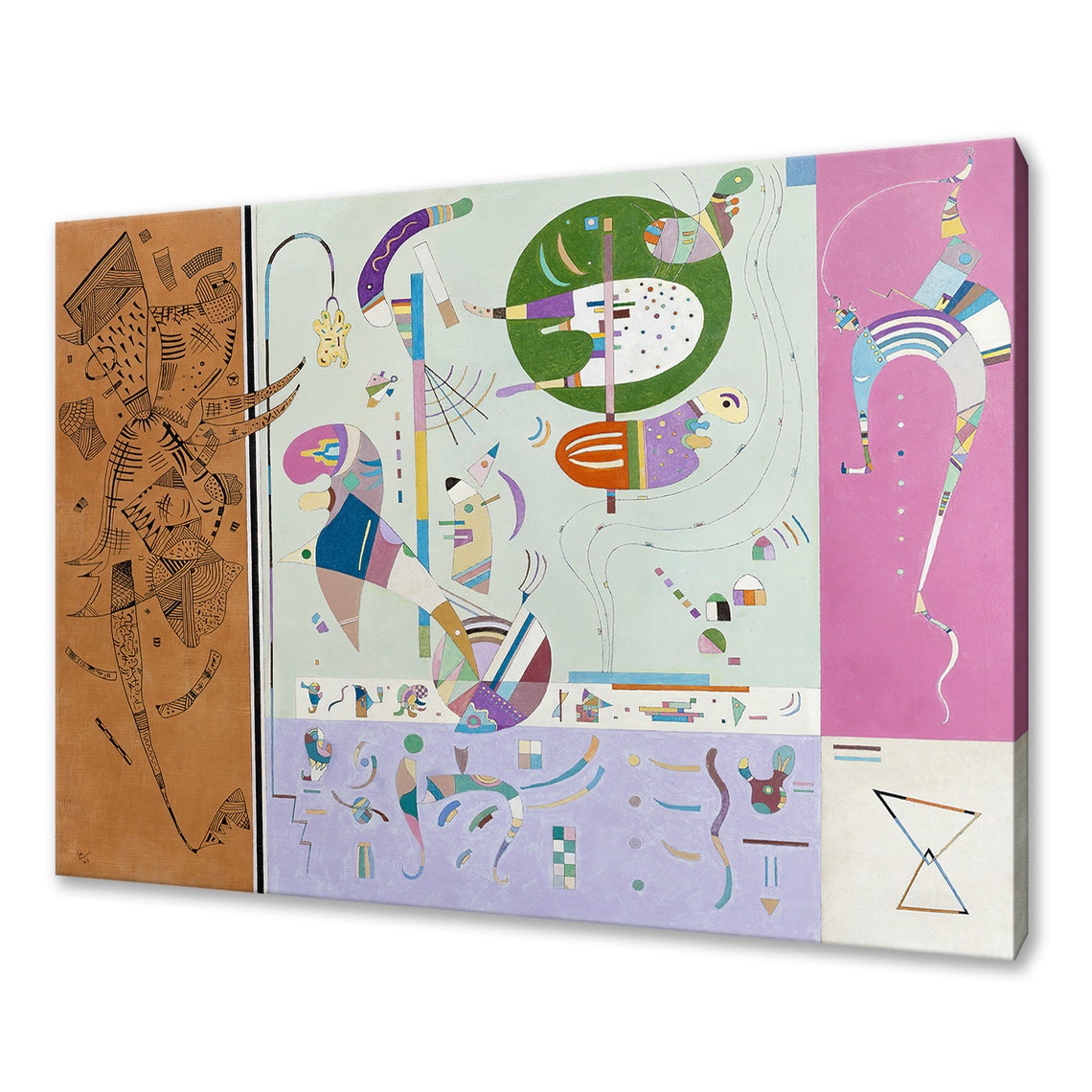 Wassily Kandinsky Parties Diverse 1940 Classic Design Abstract Decor Reproduction Print Wall Art