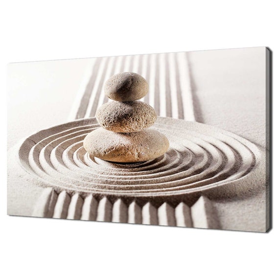 Relaxation Stack Of Stones Zen Spa Wall Art Print