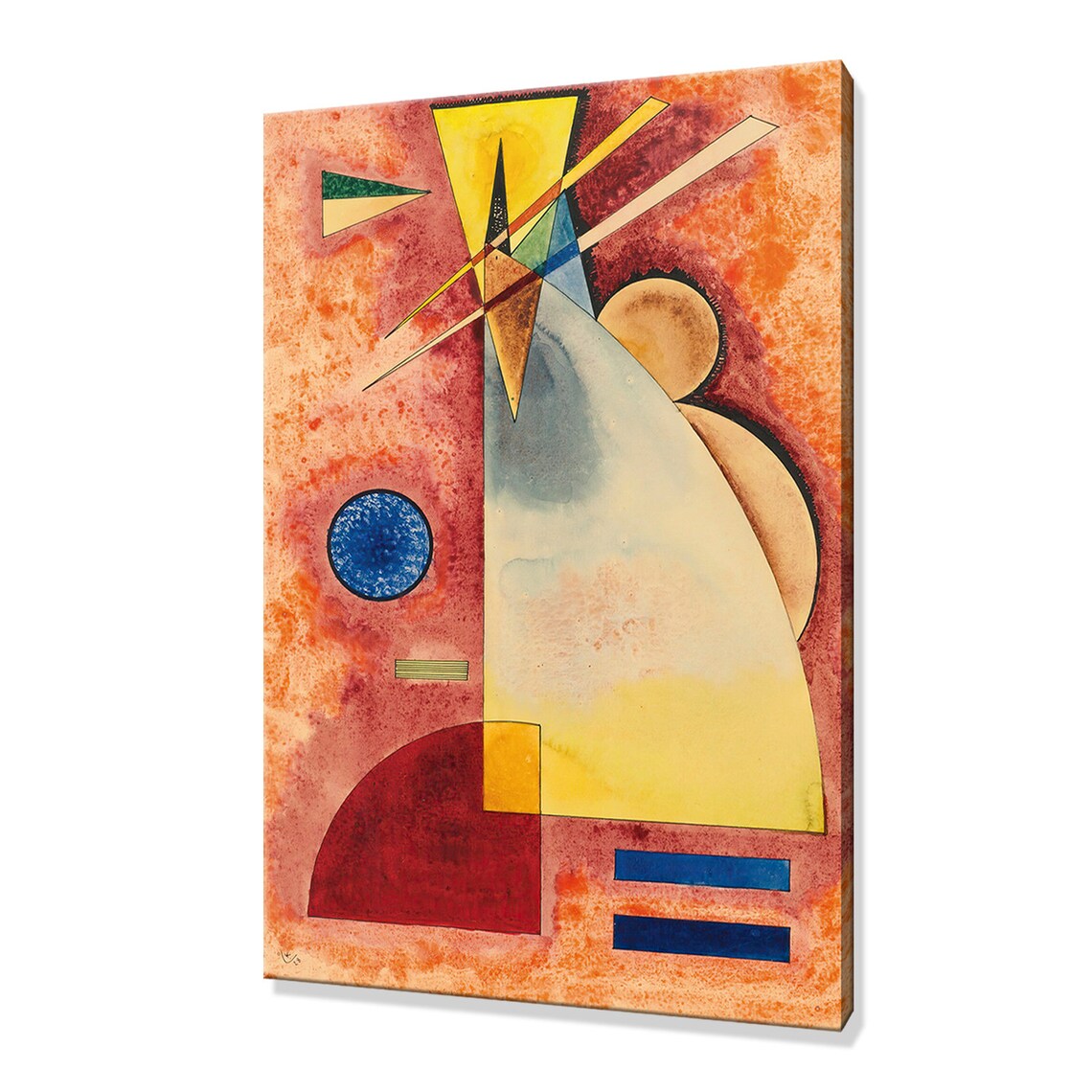 Kandinsky Ineinander Intermingling 1928 Warm Abstract Geometric Art Print
