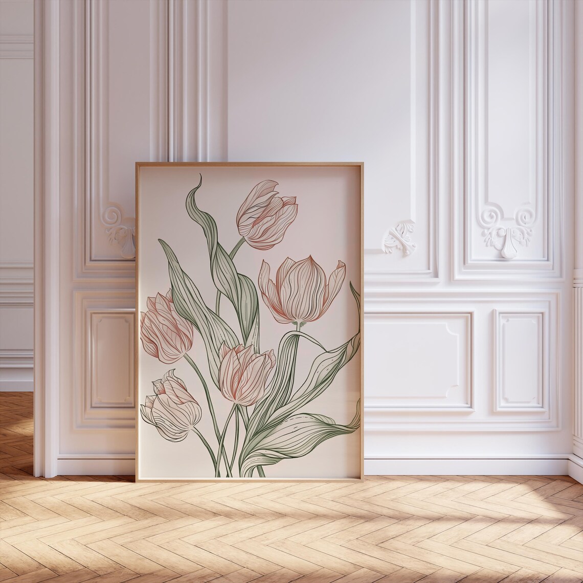 Abstract Botanical - Minimalist Travel Poster