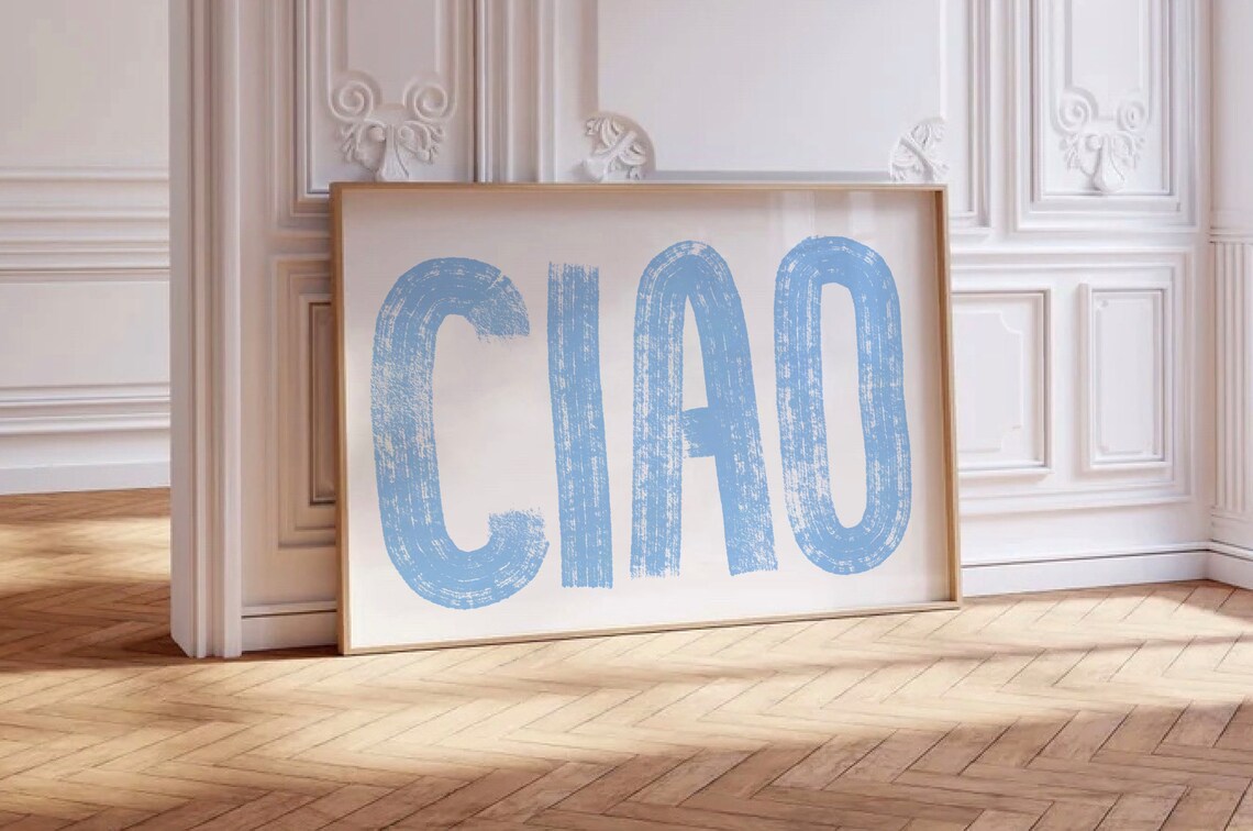 Ciao Quote Art Print, Minimalist Typography Poster - Image 3