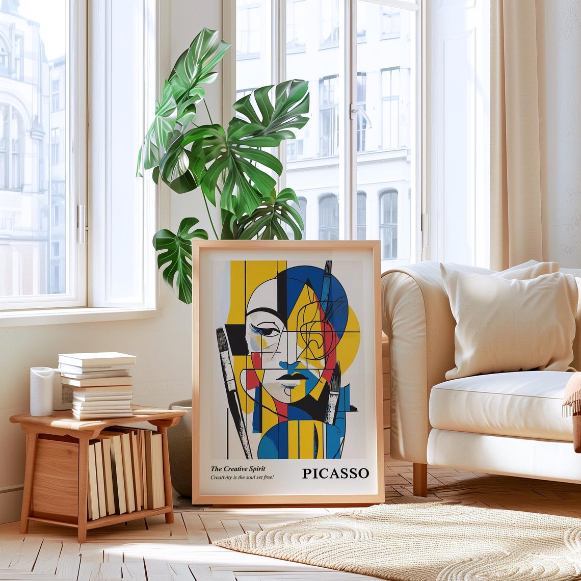 Picasso Art The Creative Spirit Abstract Modern Art Poster Instant Cubist Style Art For Home Decor - Image 4