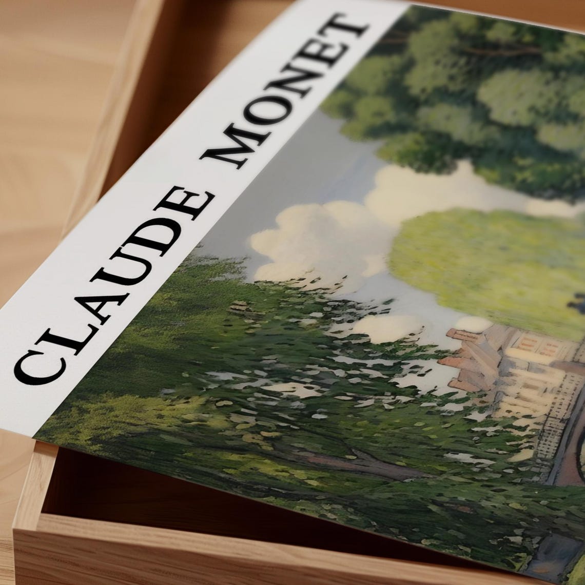 Claude Monet Wall Art Impressionist Print Water Reflection Poster Nature Inspired Artwork Fine Art Monet Painting - Image 3