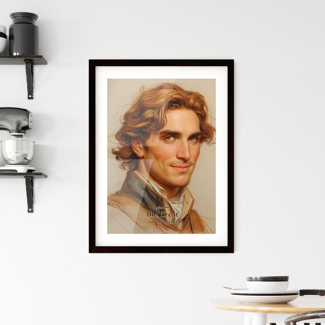 Alexander the Great 356 BCE to 323 BCE King Portrait Art Poster - Image 2
