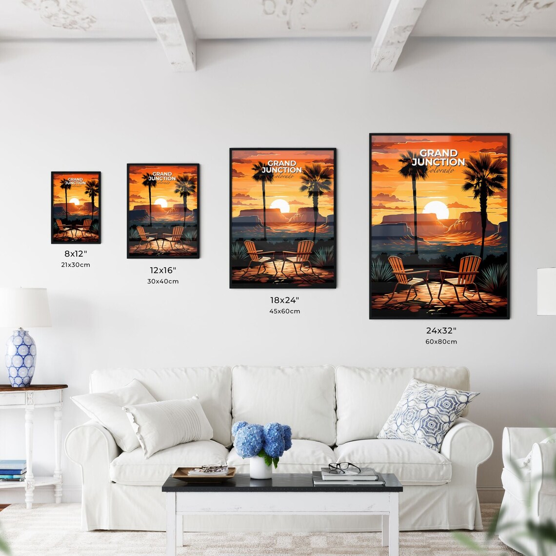 Vivid Grand Junction Colorado Desert Sunset Canyon Mesa Poster - Image 3