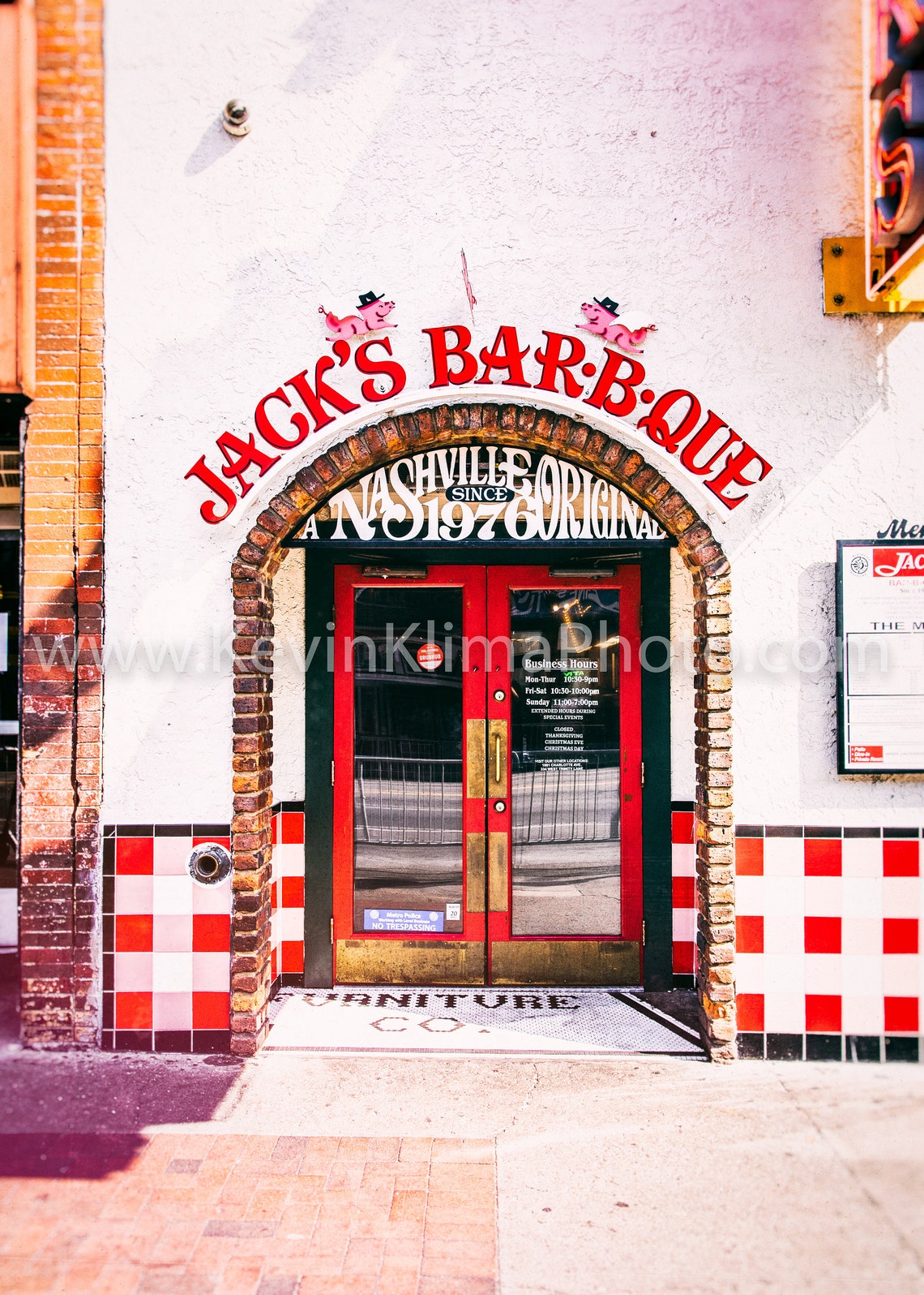 Nashville Jacks Bar B Que Sign Photography Street Art Wall Art Photo Broadway Music City Photography Bbq Jacks Barbecue - Image 3